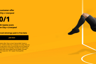 عرض تسجيل Betfair – احصل على 50/1 في كلا الفريقين للاحتفال في Man City و Liverpool